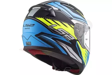 LS2 FF353 RAPID GALE MATT PRETO AZUL AMARELO L capacete integral de motociclista-2
