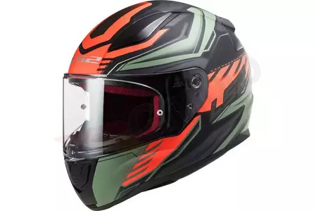LS2 FF353 RAPID GALE MATT PRETO VERMELHO VERDE M capacete integral de motociclista-1