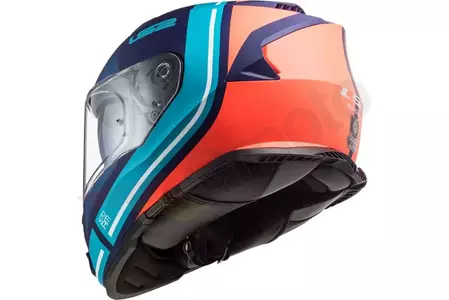 Motociklistička kaciga koja pokriva cijelo lice LS2 FF800 STORM SLANT MATT BLUE ORANGE S-3