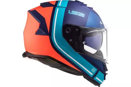 Motociklistička kaciga koja pokriva cijelo lice LS2 FF800 STORM SLANT MATT BLUE ORANGE L-4