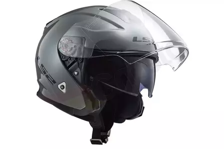 LS2 OF521 INFINITY NARDO GREY casco de moto abierto M-4