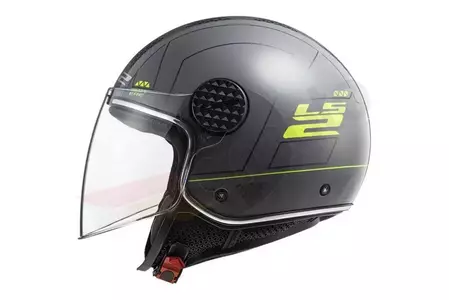 LS2 OF558 SPHERE LUX LINUS NARDO GREY S capacete aberto para motociclistas-2