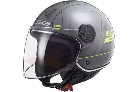 LS2 OF558 SPHERE LUX LINUS capacete aberto para motociclistas NARDO GREY M - AK3055864044