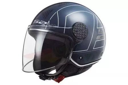 LS2 OF558 SPHERE LUX LINUS COBALT M capacete aberto para motociclistas-1