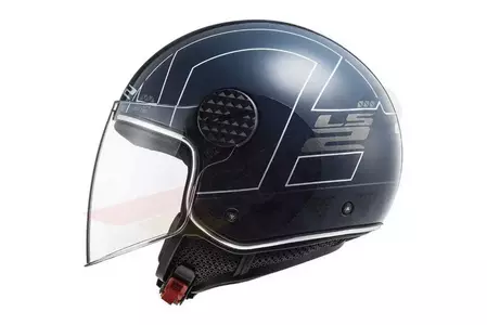 LS2 OF558 SPHERE LUX LINUS COBALT M capacete aberto para motociclistas-3