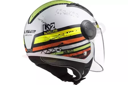 LS2 OF562 AIRFLOW RONNIE BRANCO VERDE L capacete aberto para motociclistas-2