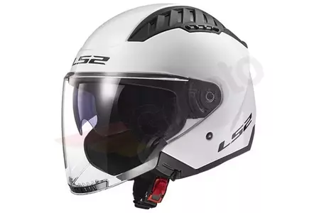 LS2 OF600 COPTER SOLID WHITE 2XL каска за мотоциклет с отворено лице-1