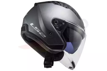 LS2 OF600 COPTER SOLID MATT TITANIUM S motorcykelhjälm med öppet ansikte-5