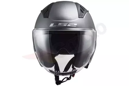 LS2 OF600 COPTER SOLID MATT TITANIUM S motorcykelhjälm med öppet ansikte-6