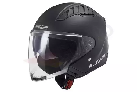 LS2 OF600 COPTER SOLID MATT BLACK XS capacete aberto para motociclismo - AK3060010112