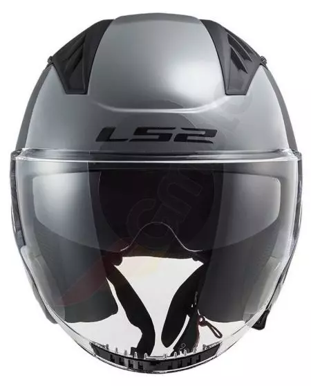 LS2 OF600 COPTER SOLID NARDO GREY S capacete aberto para motociclismo-3