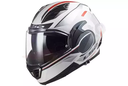LS2 FF900 VALIANT II HUB BLANCO PLATA L moto mandíbula casco - AK5090024025