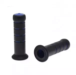 Gomma manubrio 22 mm nera e blu - 318520