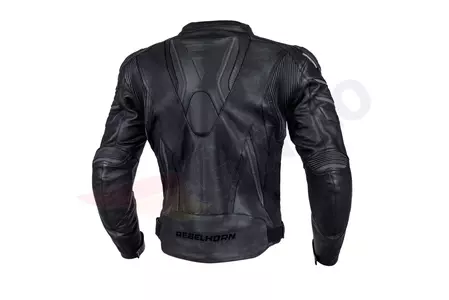 Kožna motociklistička jakna Rebelhorn Fighter, crna 44-2