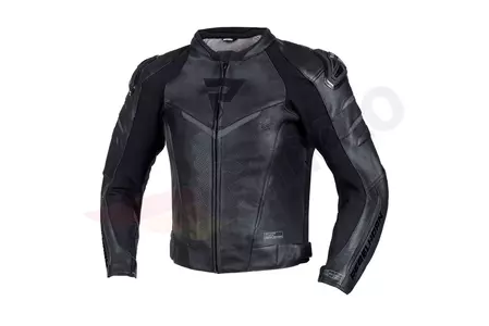 Rebelhorn Fighter chaqueta de moto de cuero negro 48-1