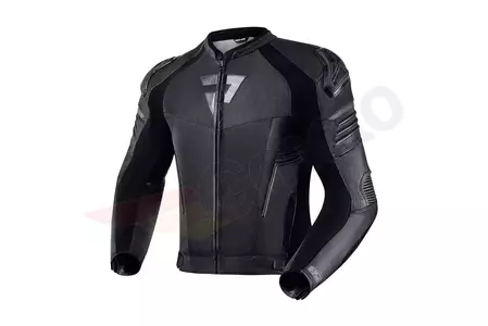 Chaqueta de moto Rebelhorn Vandal Air cuero/textil negro 46-1