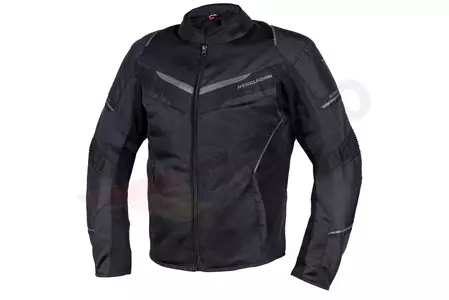 Rebelhorn Flux giacca da moto in tessuto nero 7XL - RH-TJ-FLUX-01-7XL