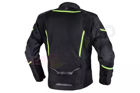 Rebelhorn Flux negro/amarillo fluo textil chaqueta moto 5XL-2