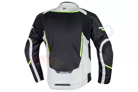 Rebelhorn Flux jachetă de motocicletă din material textil negru și galben fluo XXS-2