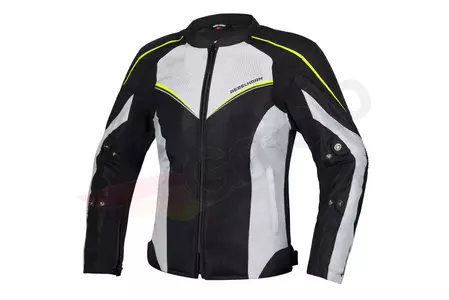 Casaco têxtil para motociclistas Rebelhorn Hiflow IV Lady preto/prata/amarelo fluo DL para mulher-1
