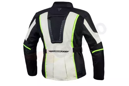Jachetă de motocicletă din material textil pentru femei Rebelhorn Hiker III Lady negru-gri galben fluo D4XL-2