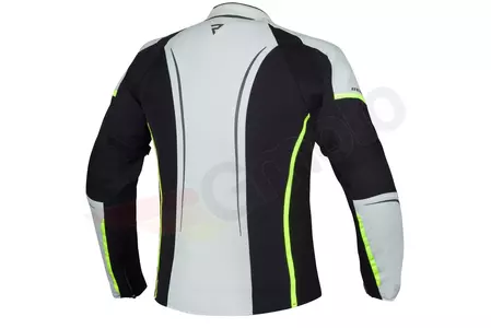 Jachetă de motocicletă din material textil pentru femei Rebelhorn Luna Lady negru și galben fluo DS-2