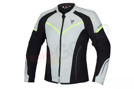 Jachetă de motocicletă din material textil pentru femei Rebelhorn Luna Lady negru și galben fluo DXXS - RH-TJ-LUNA-25-DXXS