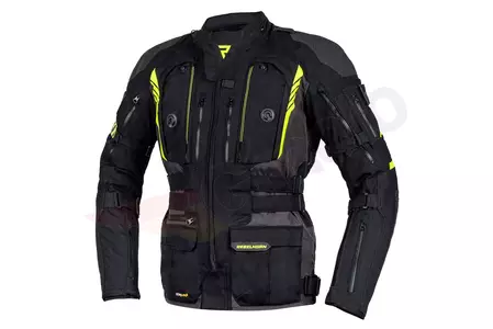 Rebelhorn Patrol jachetă de motocicletă din material textil negru/galben fluo 6XL-1