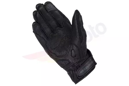 Mănuși de motocicletă din piele pentru femei Rebelhorn Flux II Lady negru DM pentru femei-3