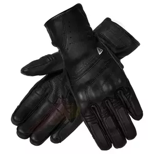 Mănuși de motocicletă din piele Rebelhorn Runner negru M-1