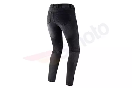 Pantaloni de damă din denim pentru motociclete Rebelhorn Vandal Lady Denim spălați negru W28L30-2