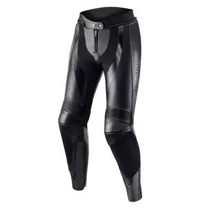 Pantaloni de motocicletă din piele pentru femei Rebelhorn Rebel Lady negru D46-1
