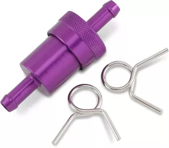 Degalų filtras aliuminis 8 mm Emgo purpurinės spalvos-1