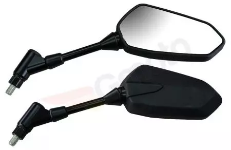 Emgo kreisās puses motocikla spogulis melns - 20-57972