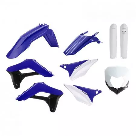 Plastik Satz Kit Body Kit Polisport blau/weiß - 91039