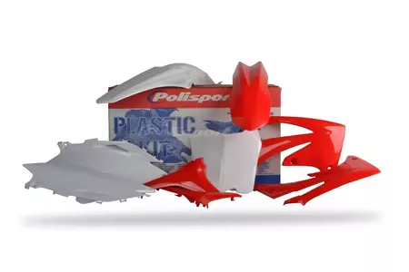 Plastik Satz Kit Body Kit Polisport rot/weiß - 90154