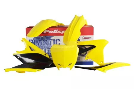 Kit carrosserie Polisport plastique galben negru - 90252