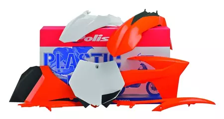 Zestaw plastików Body Kit Polisport pomarańczowy biały - 90510