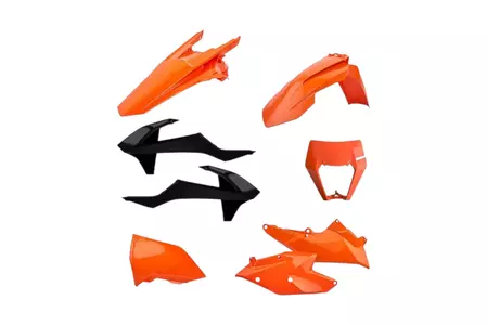Polisport Body Kit plast orange sort - 90881