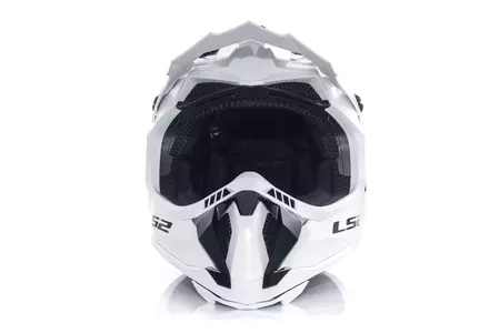 LS2 MX700 SUBVERTER EVO SOLID WHITE L casco moto enduro-3