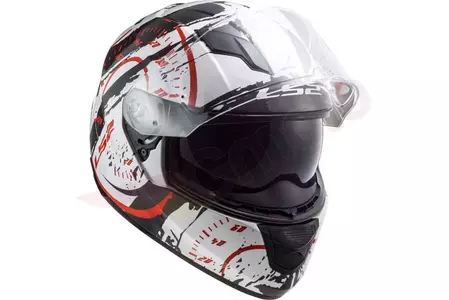 LS2 FF320 STREAM EVO TACHO BRANCO PRETO VERMELHO L capacete integral de motociclista-3