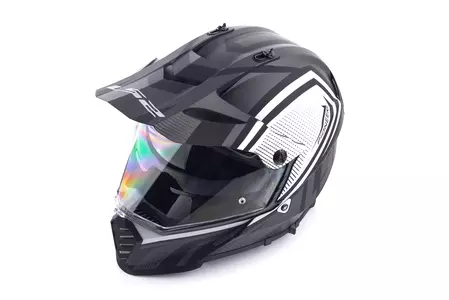 LS2 MX436 PIONEER EVO MASTER MATT TITAN 2XL capacete para motas de enduro-7