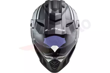 LS2 MX436 PIONEER EVO MASTER MATT TITAN 3XL capacete para motas de enduro-3