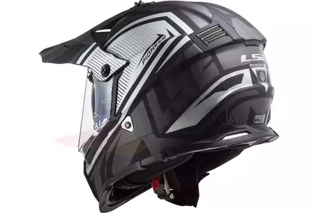 LS2 MX436 PIONEER EVO MASTER MATT TITAN 3XL capacete para motas de enduro-4