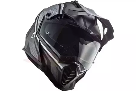 LS2 MX436 PIONEER EVO MASTER MATT TITAN 3XL capacete para motas de enduro-6