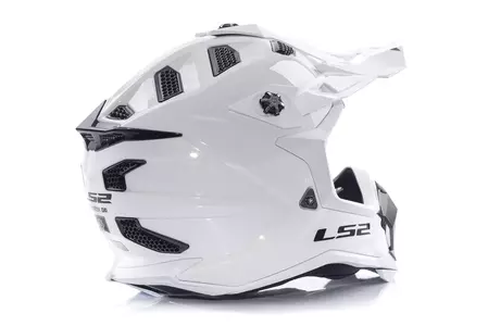 LS2 MX700 SUBVERTER EVO SOLID WHITE 3XL capacete para motas de enduro-2