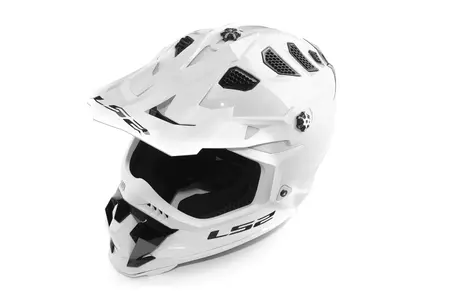 LS2 MX700 SUBVERTER EVO SOLID WHITE 3XL capacete para motas de enduro-6