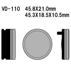 Спирачни накладки Vesrah VD-110 - VD-110