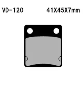 Brzdové doštičky Vesrah VD-120 (FA54) - VD-120
