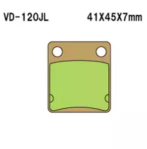 Brzdové doštičky Vesrah VD-120JL (FA54HH) - VD-120JL